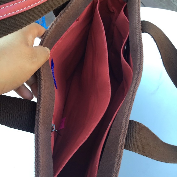 🛍BURBERRY Blue Label Brown/Rose Wine Wool/Canvas - Picture 12 of 12